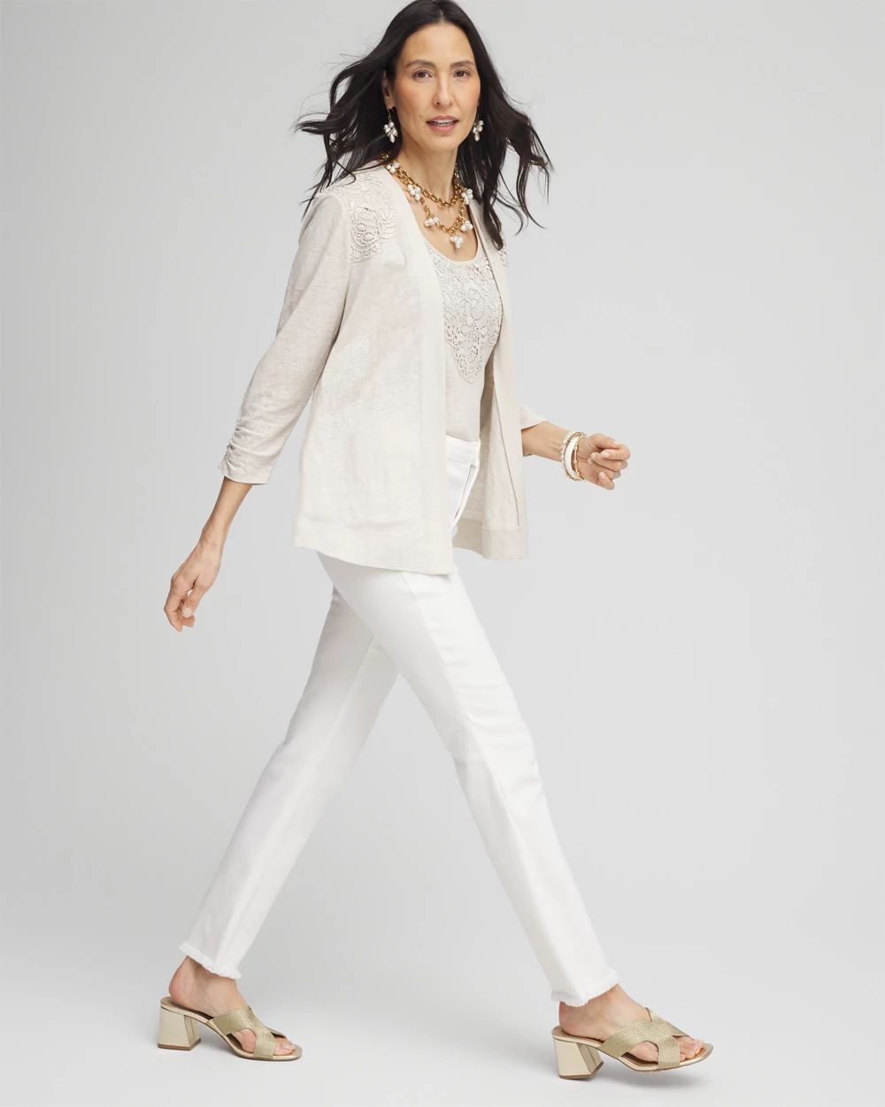 Lace Linen Cardigan | Chico's